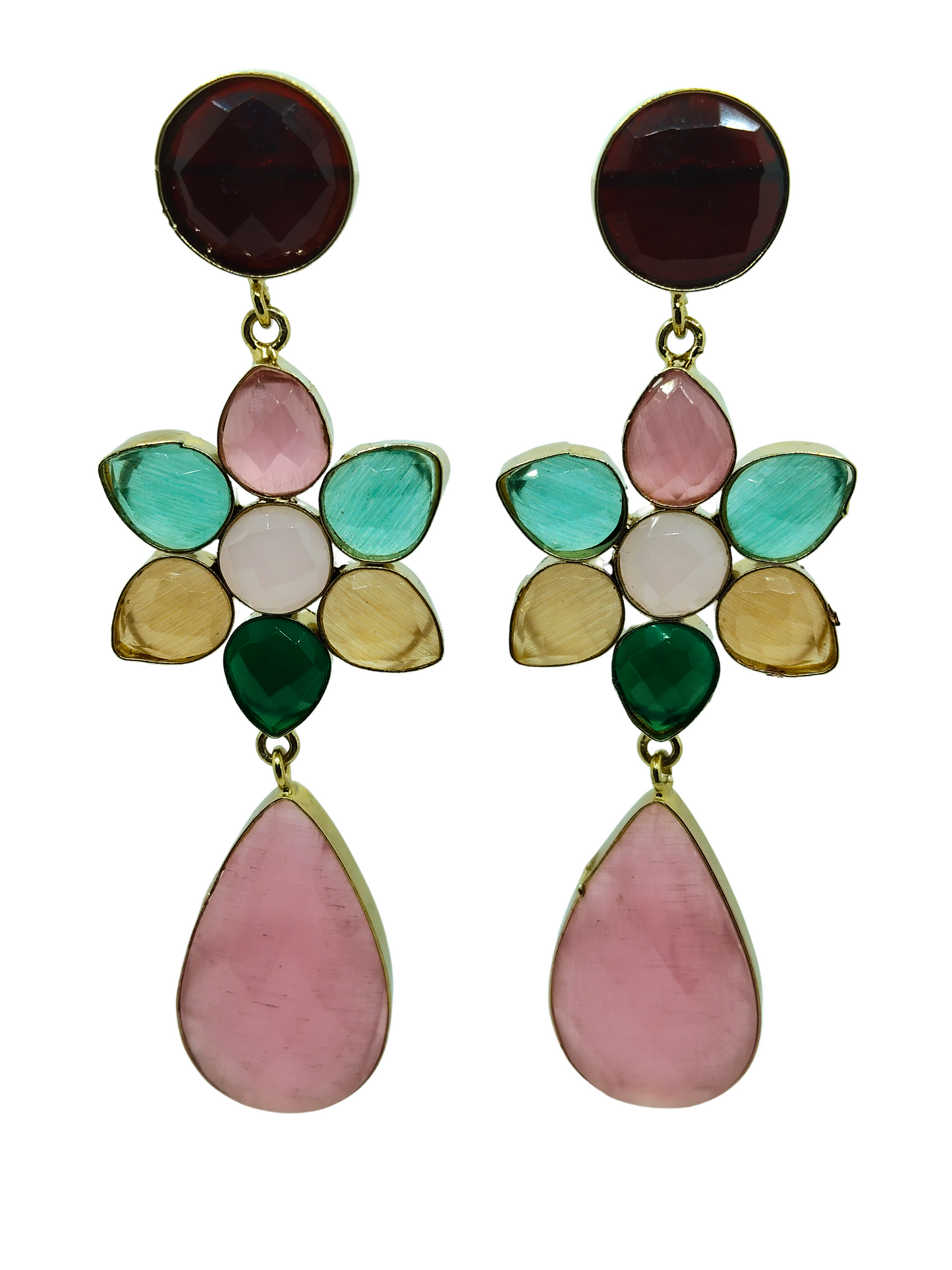 MULTI MENKA LONG EARRING