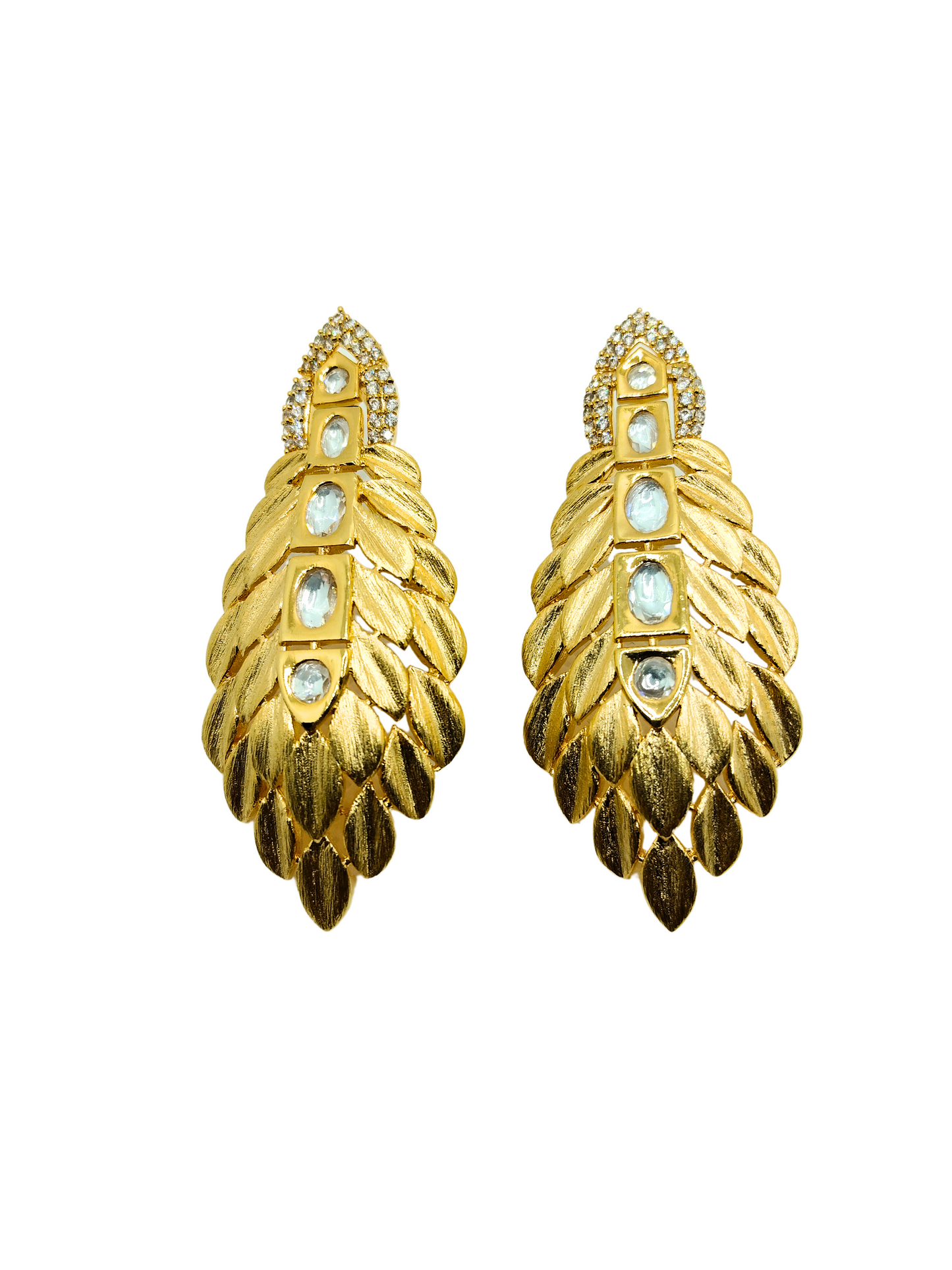 WHITE SUNAHRI AD EARRING - 60% OFF