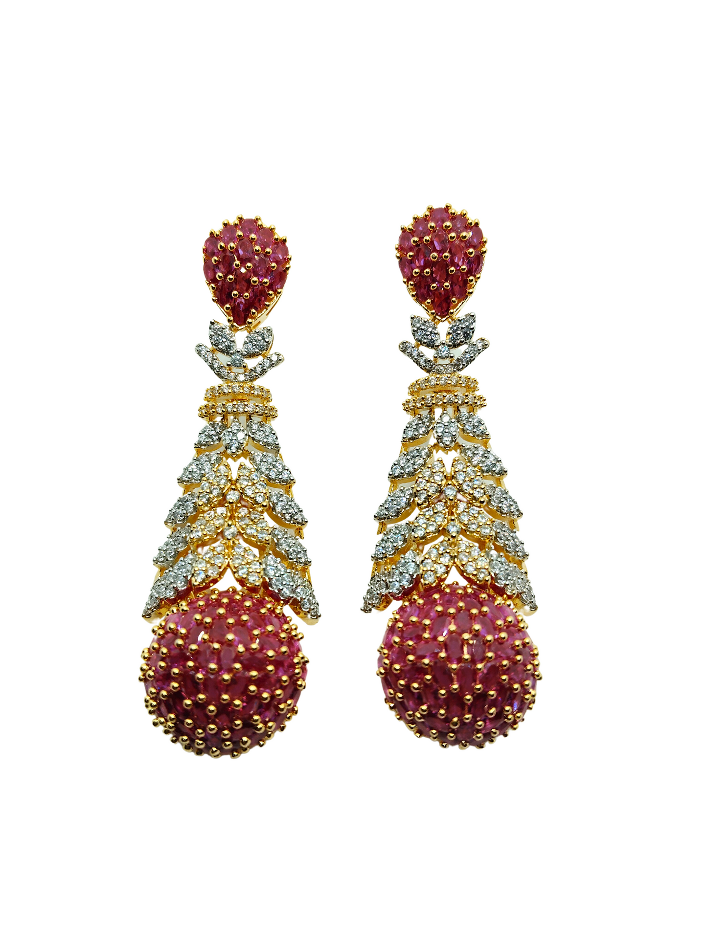 RUBY RATI AD EARRING - 65% OFF