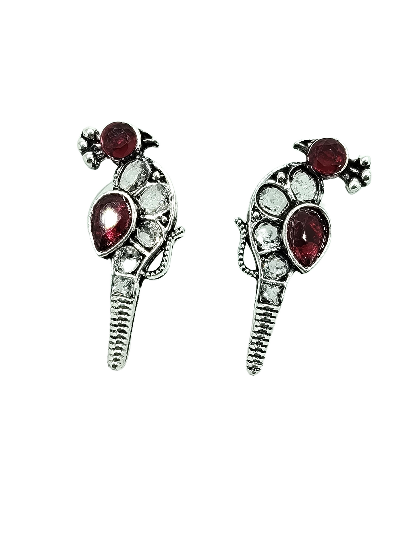 RED BIRD OXIDISED AD STUDS