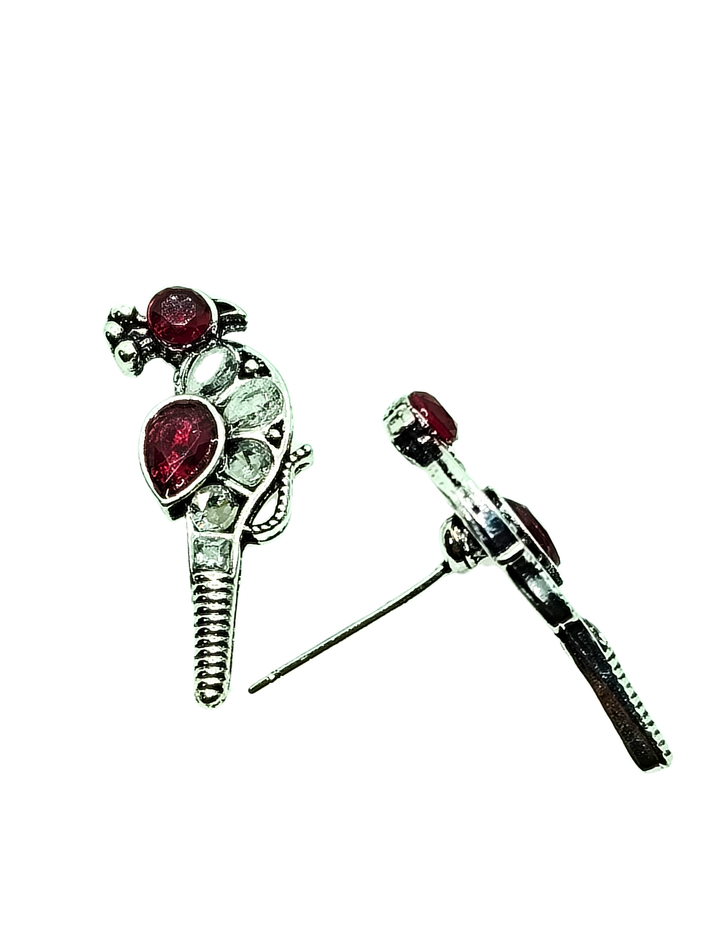 RED BIRD OXIDISED AD STUDS