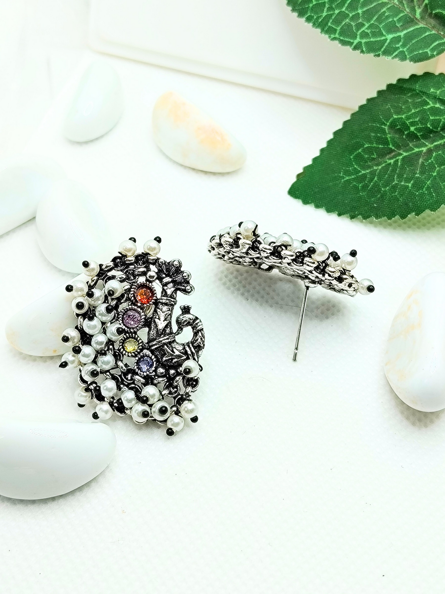 MULTICOLOR MOR AD PEARL STUD -60% OFF