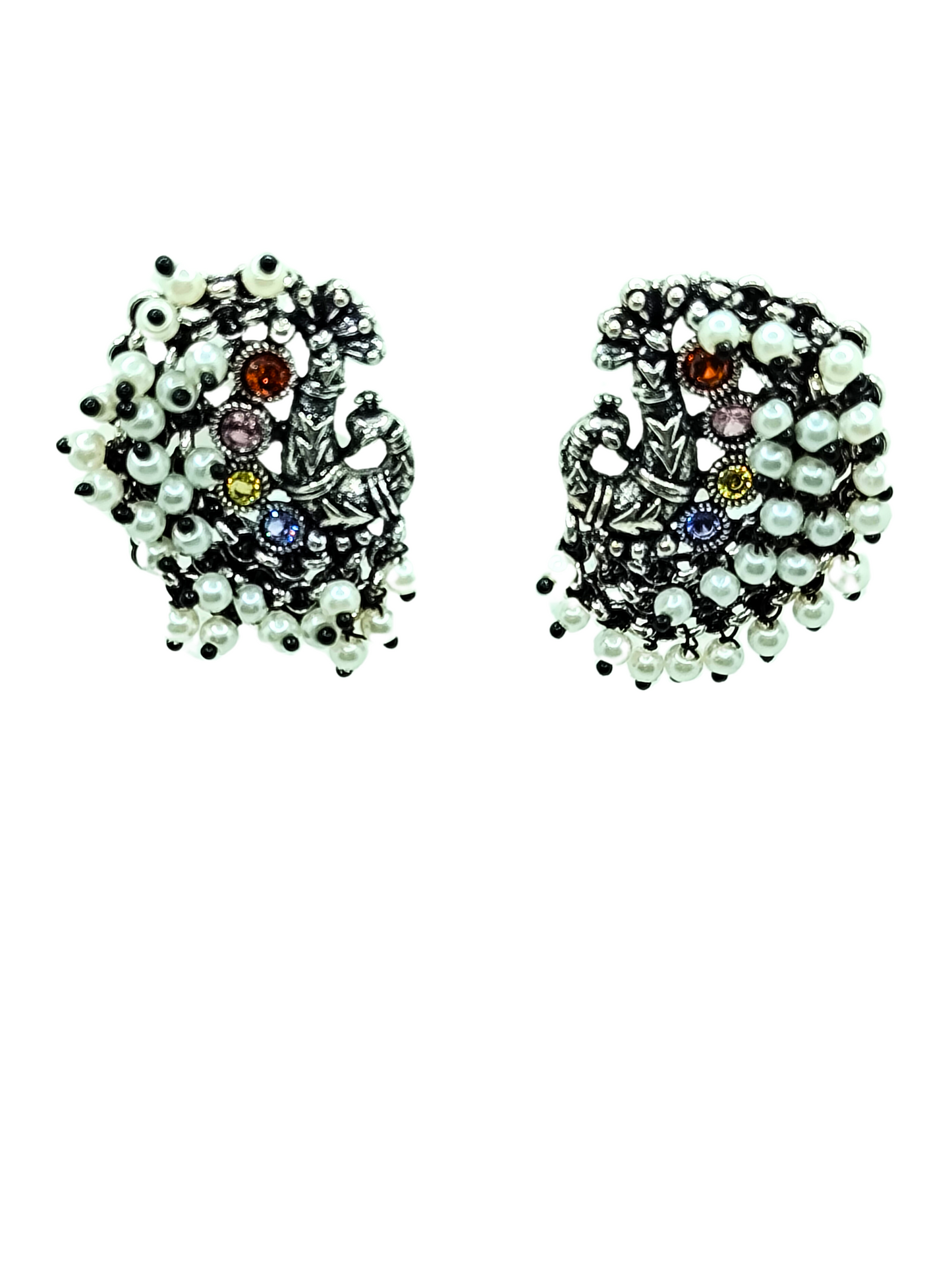 MULTICOLOR MOR AD PEARL STUD -60% OFF