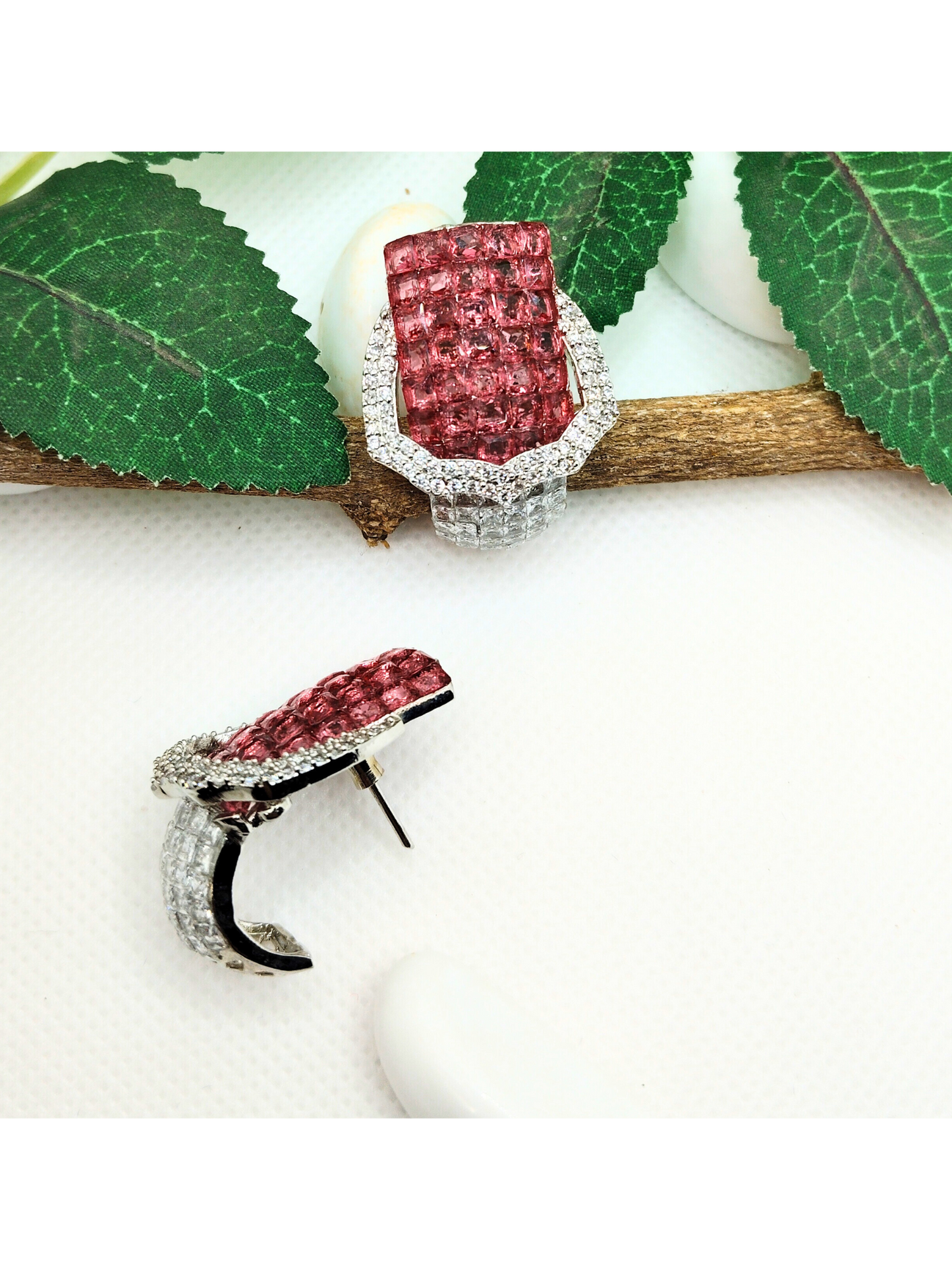 PINK ROSIE AD EARRING - 55% OFF
