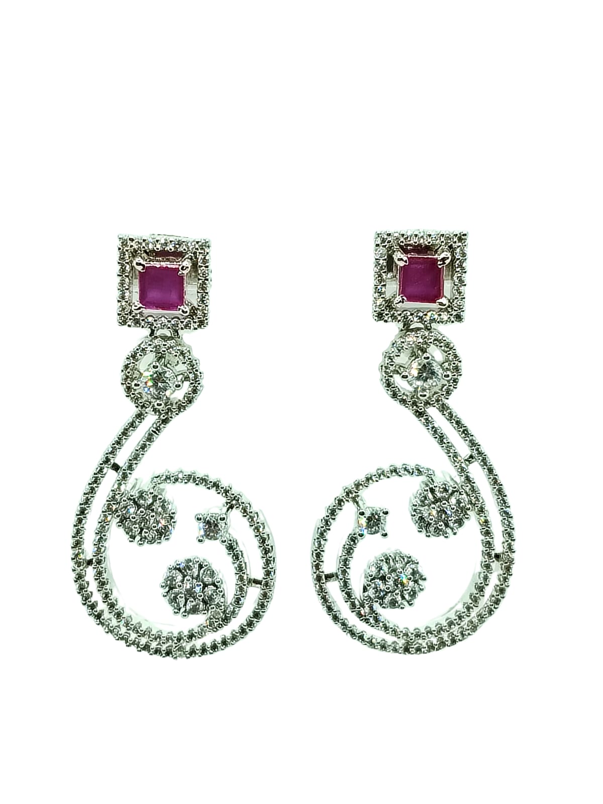 RUBY SAVI AD EARRING