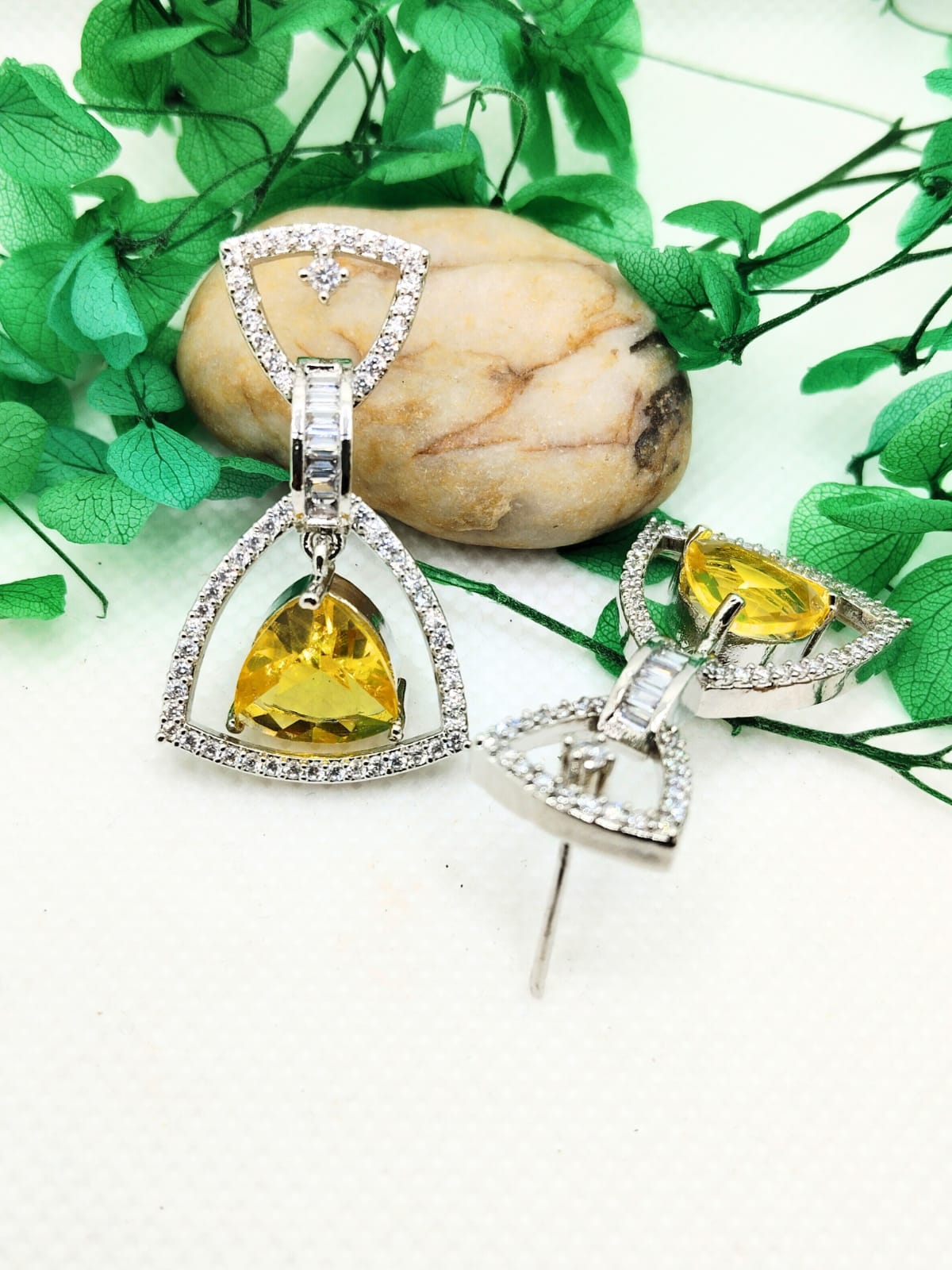 YELLOW ADITI AD EARRING