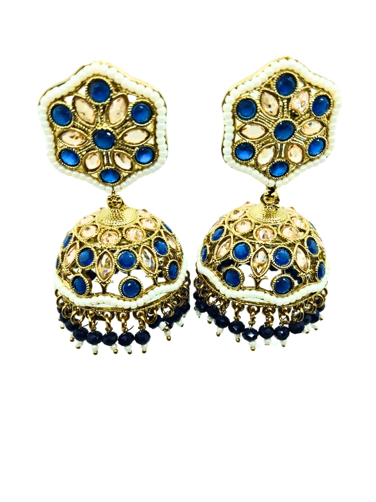 BLUE VRINDA AD JHUMKA - 55% OFF