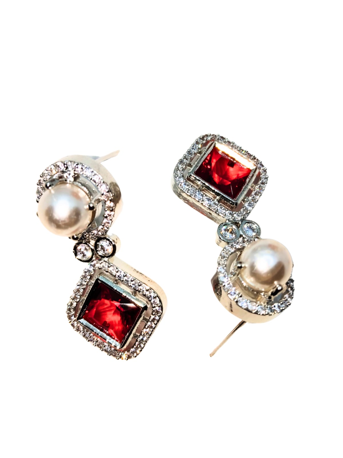 RED MIRA AD PEARL DANGLER- 55% OFF