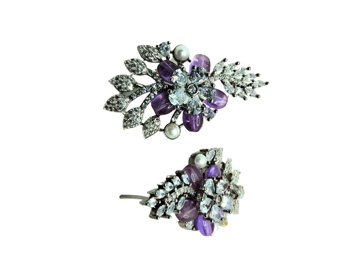 PURPLE ADVIKA AD PEARL DANGLER