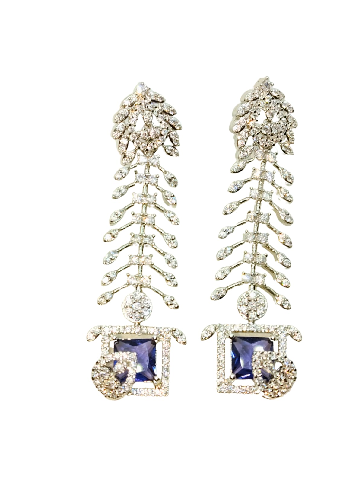 PURPLE JASMINE AD LONG EARRING - 55% OFF