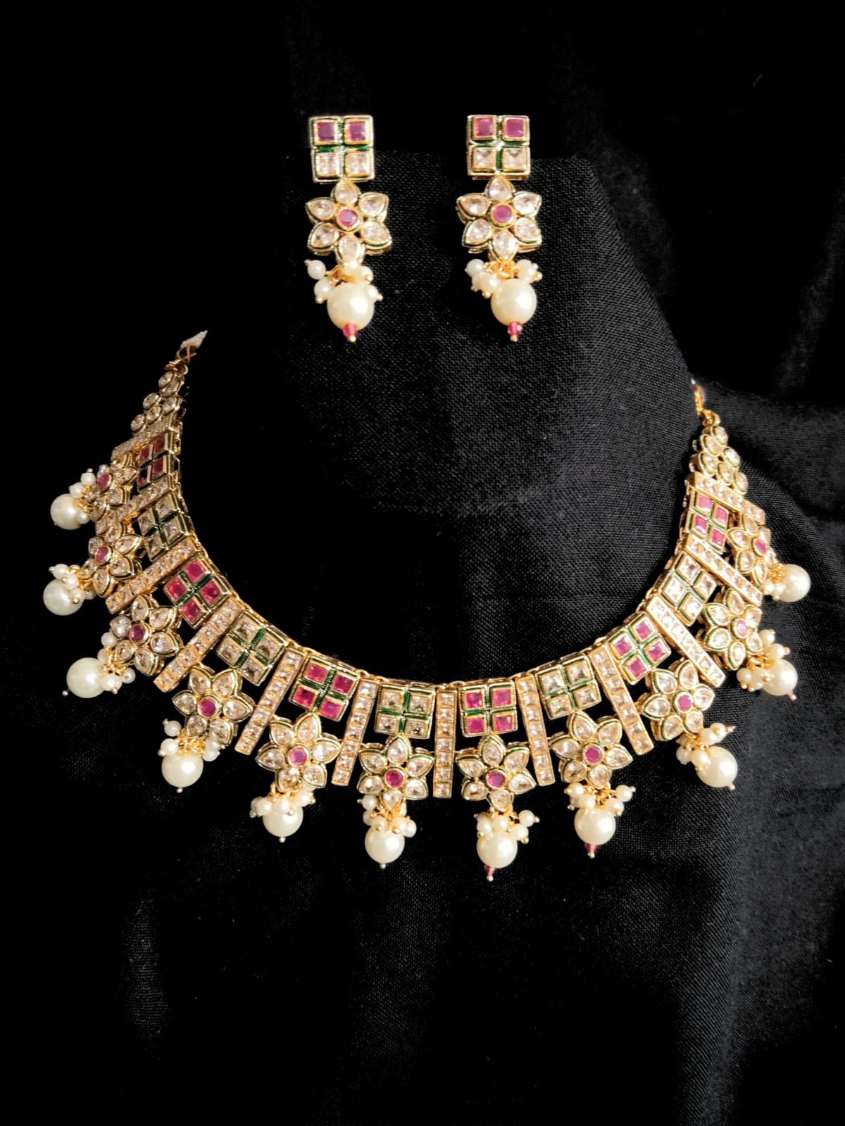 RUBY JIYA KUNDAN CHOKER - 55% OFF