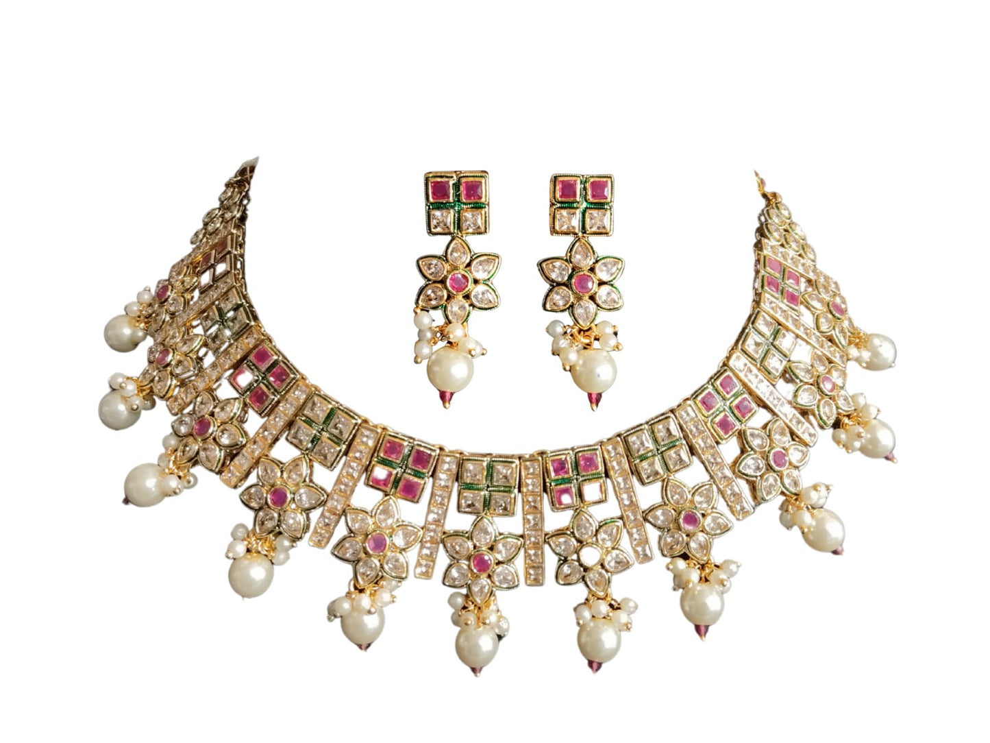 RUBY JIYA KUNDAN CHOKER - 55% OFF
