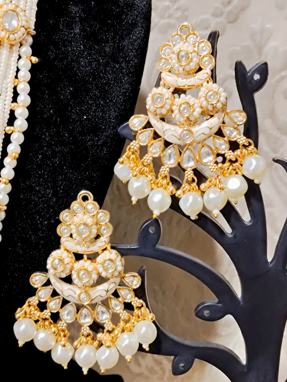 RAJWADI MEGHA PEARL NECKLACE SET - 60% OFF