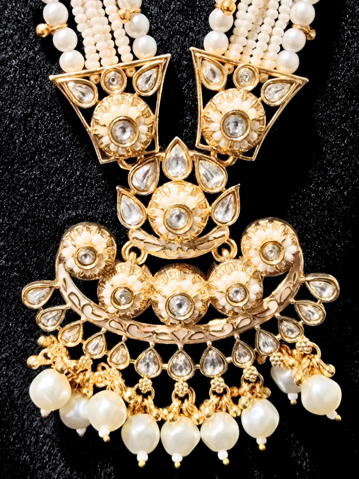 RAJWADI MEGHA PEARL NECKLACE SET - 60% OFF