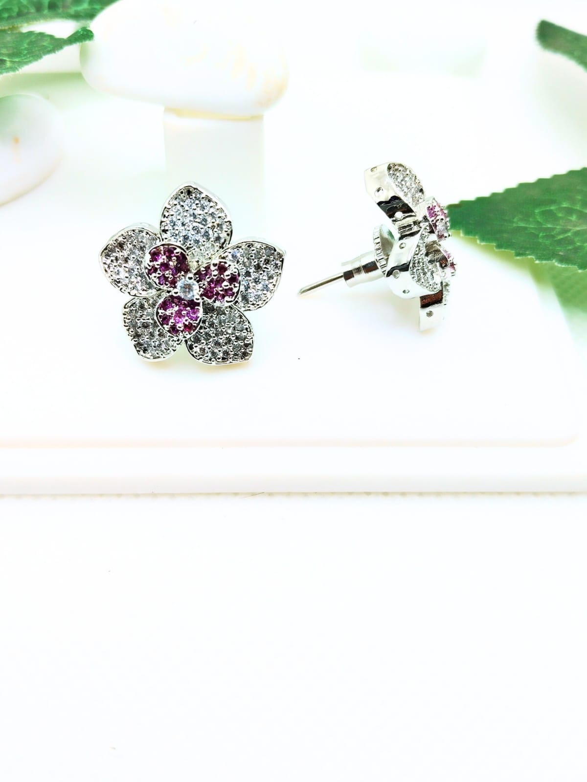 MAGENTA AMOLI AD STUD - 60% OFF