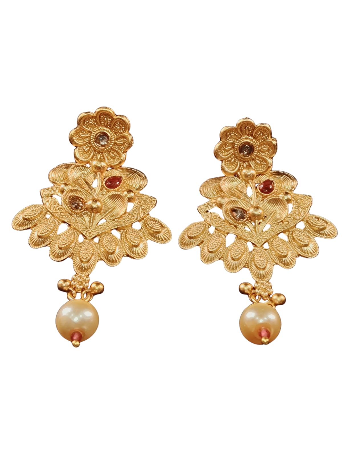 RAJWADI ADHIRA PEARL NECKLACE SET - 60% OFF