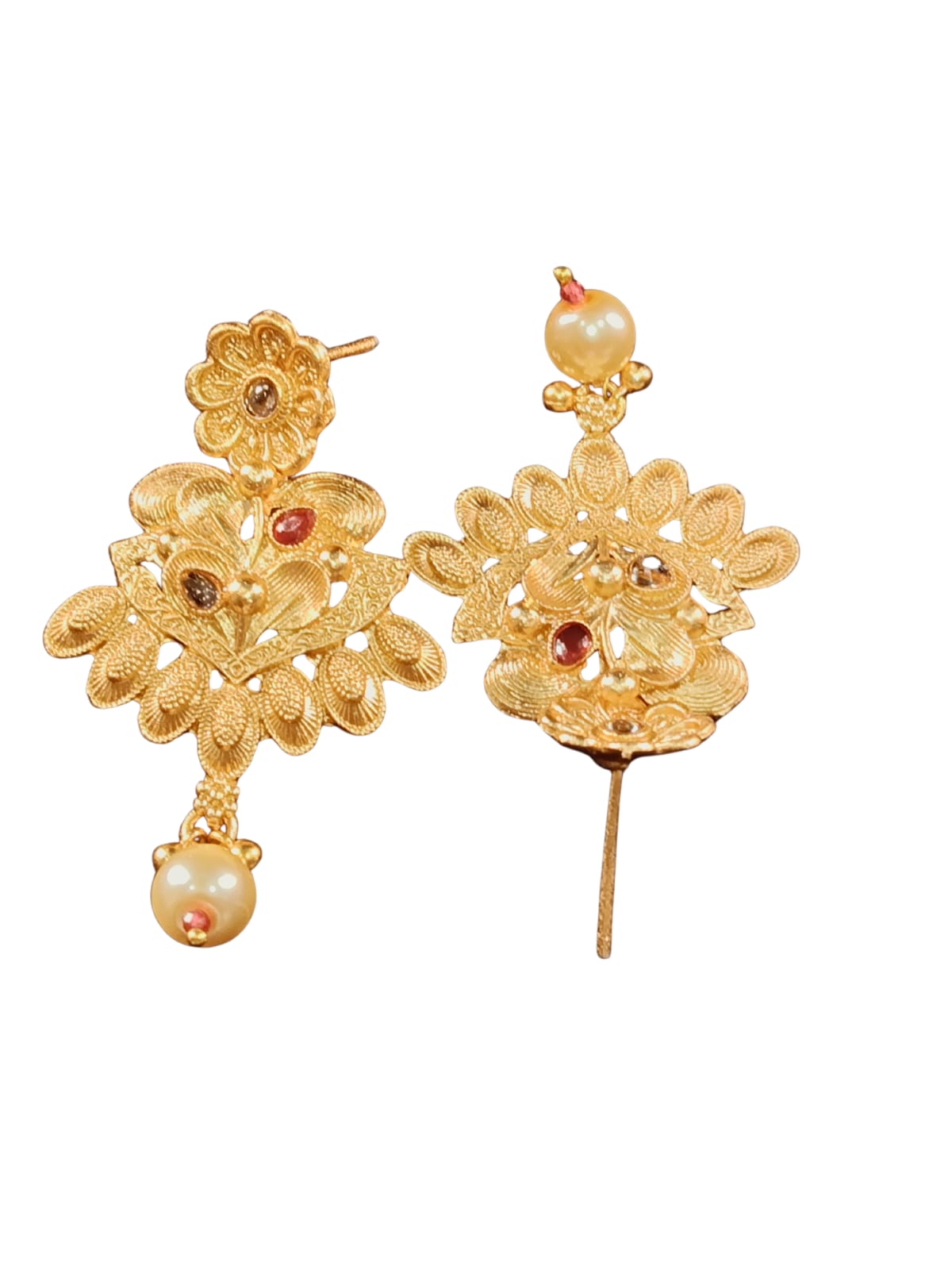 RAJWADI ADHIRA PEARL NECKLACE SET - 60% OFF