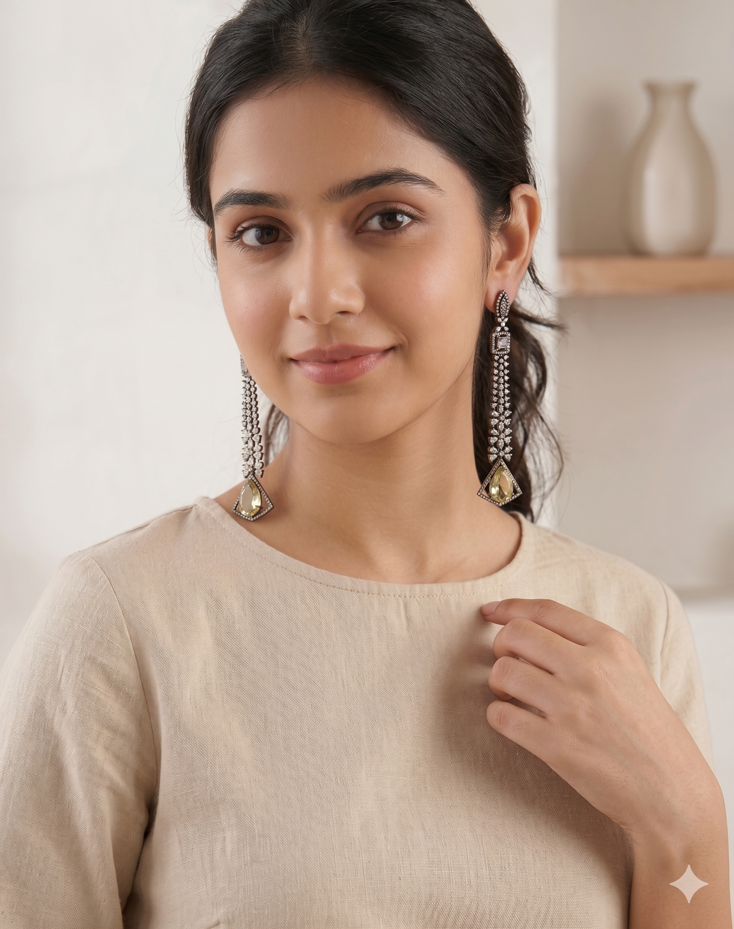 AMERICAN DIAMOND EARRINGS