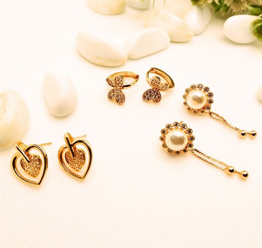 OFFER GOLD KANISHKA AD EARRINGS