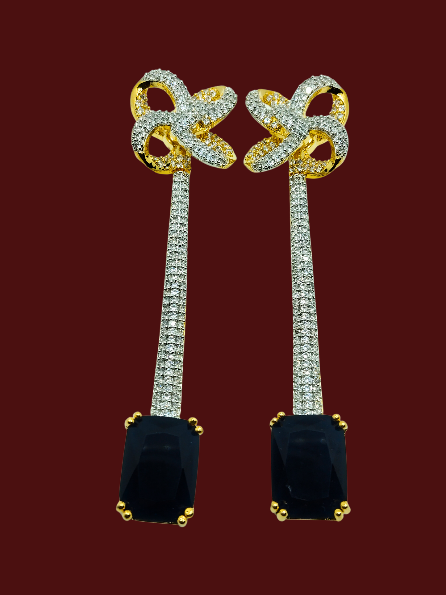BLACK JENNIFER AD EARRING - 55% OFF