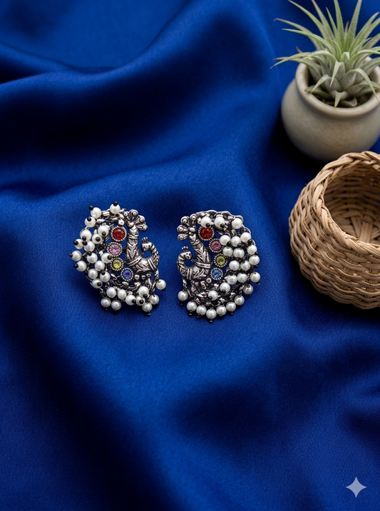 MULTICOLOR MOR AD PEARL STUD -60% OFF