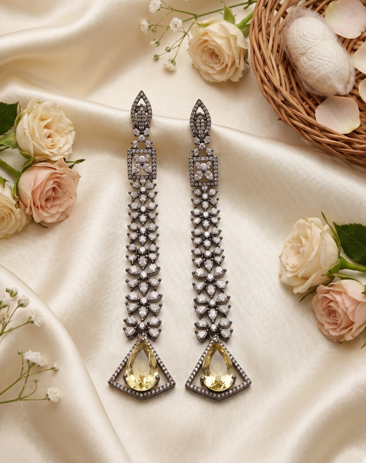 YELLOW ALISHA AD LONG EARRING