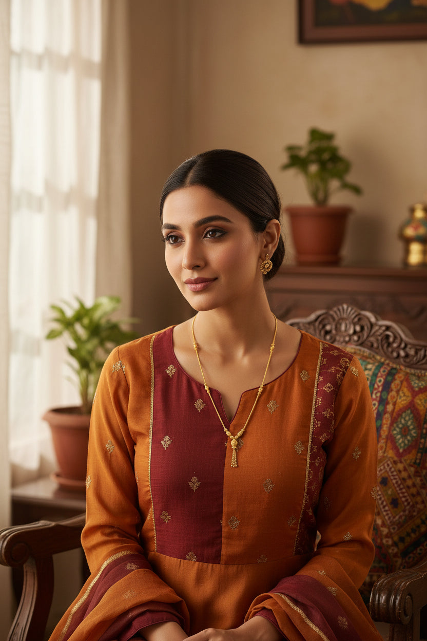 LAXMI GOLD PLATED BALL CHAIN