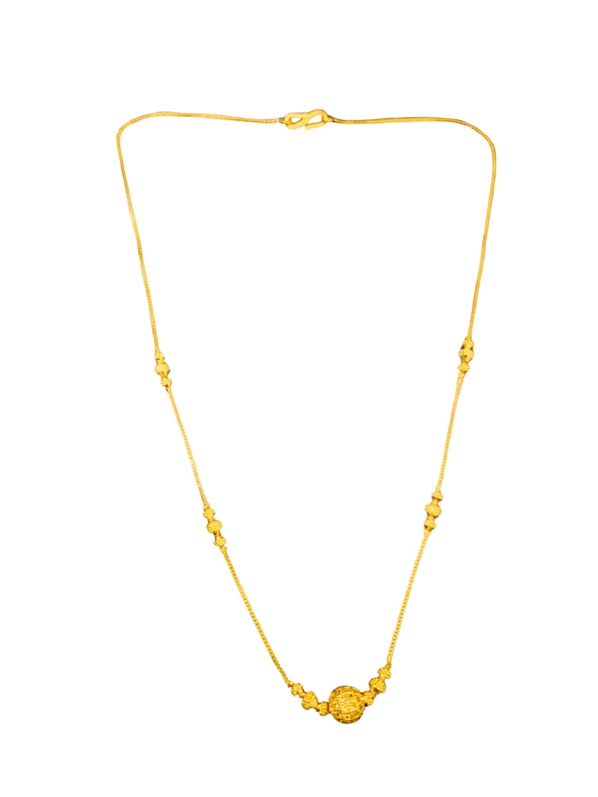 MYRA AD GOLD PLATED BALL CHAIN -18"