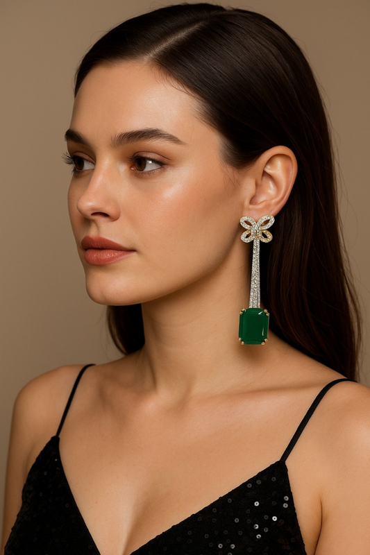 EMERALD JENNIFER AD EARRING - 55% off