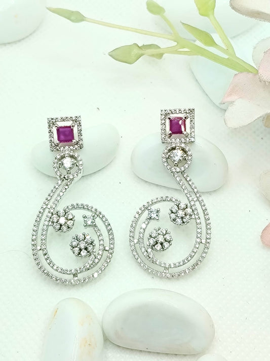 RUBY SAVI AD EARRING