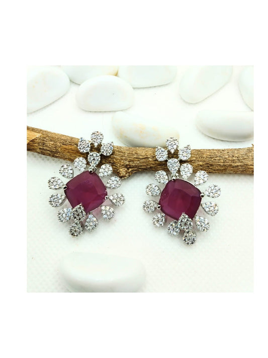 RUBY ANGELE AD EARRING