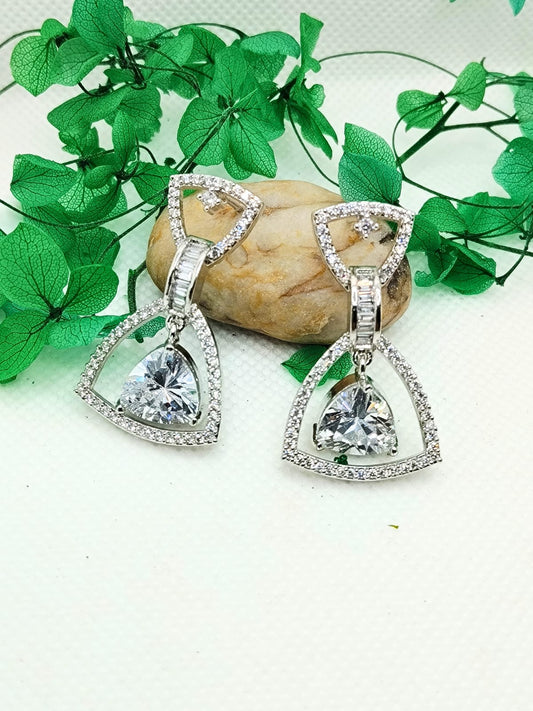 WHITE ADITI AD EARRING