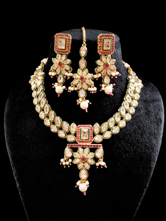 RUBY GARIMA KUNDAN CHOKER - 55% OFF