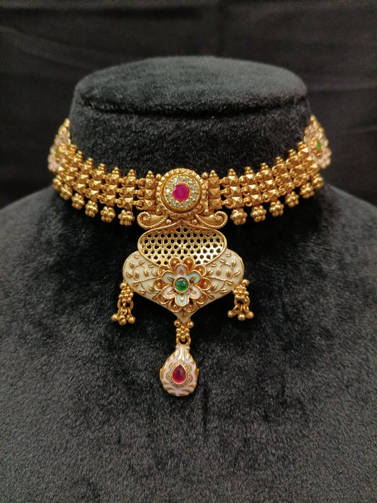 RAJWADI VANI NECKLACE - 55% OFF