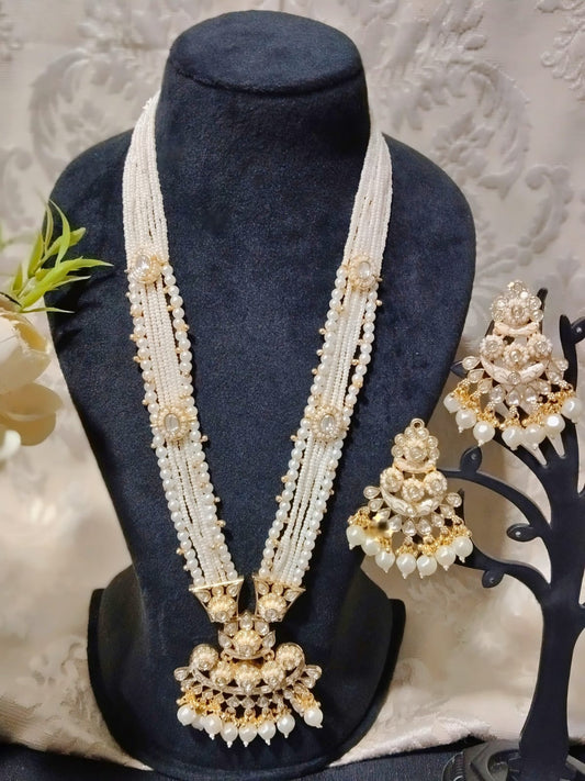 RAJWADI MEGHA PEARL NECKLACE SET - 60% OFF