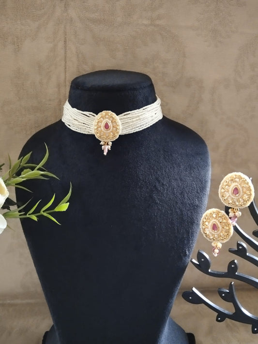 RAJWADI GITALI CHOKER  SET
