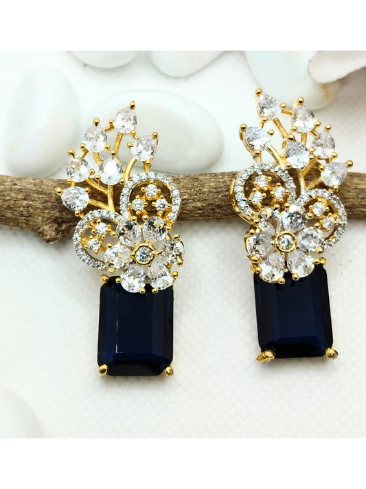 BLUE DIVYA AD EARRING