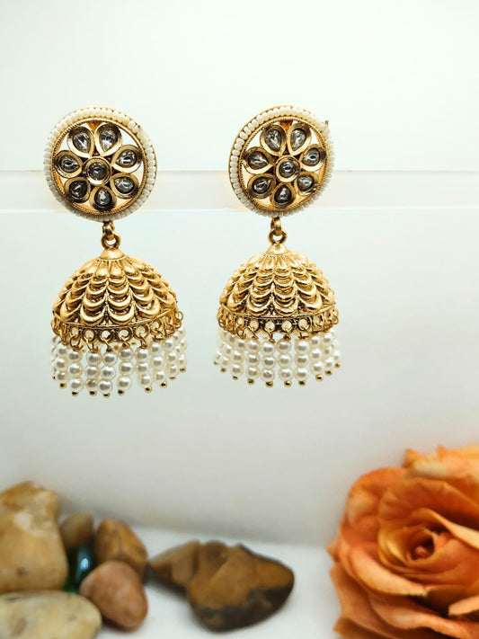 PEARL KALYANI RAJWADI JHUMKA - 55% OFF