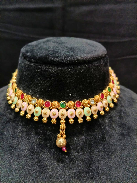 RAJWADI MADHUMATI CHOKER- 55% OFF